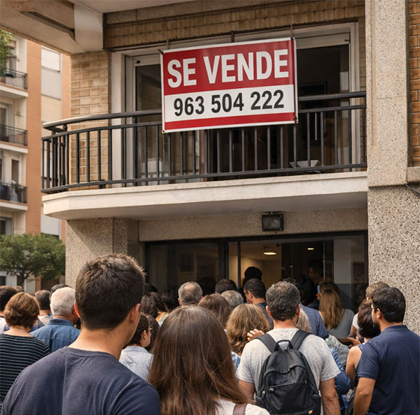 El desequilibrio del mercado inmobiliario en Valencia: mucha demanda, muy poca oferta