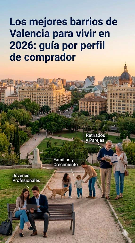 Los mejores barrios de Valencia para vivir en 2026: La mega guía por perfil de comprador