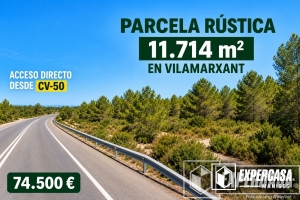 Foto de portada de 11.714 m² EN VILAMARXANT CON ACCESO DIRECTO DESDE LA CV-50